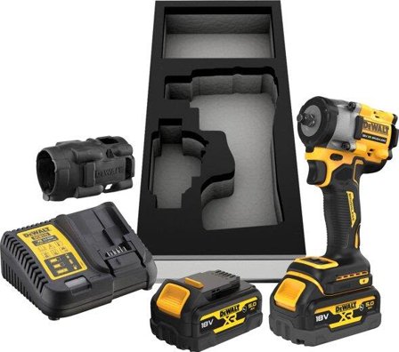 Dewalt DCF923P2G-QW Muttertrekker med batteri og lader, Maskiner