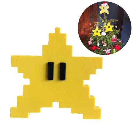 Julgran Top Pentagram Dekoration Jul Led Ornament