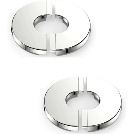 2 stk. Rustfrit Stål Vægflange, Selvklæbende Rund Split Rør Flange, Velegnet til Forskellige Rør, Diameter 1 tomme/26 mm (26 mm)