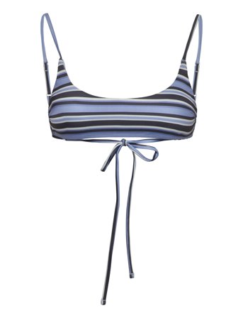 Monki Bikini Tie Top - Blue - XS