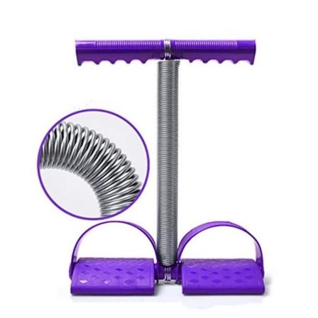 Elastisk Sit-Up Trekk Tau Fjærspenning Fotpedal Mage Benøvelser, Elastisk Abdominal Romaskin for Trening