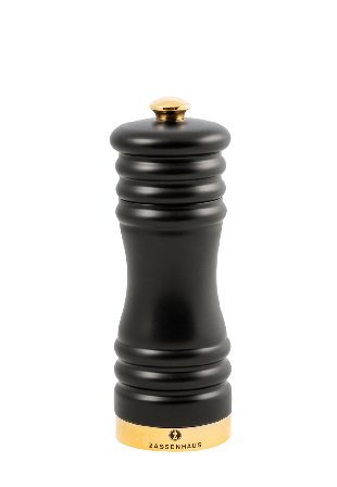 Zassenhaus Pepparkvarn matt svart/guld 15 cm Köksredskap Svart