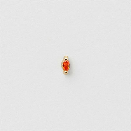 Orange Marquise Piercing (XS) - 18K GULDPLÄTERAT STERLING SILVER - Safira