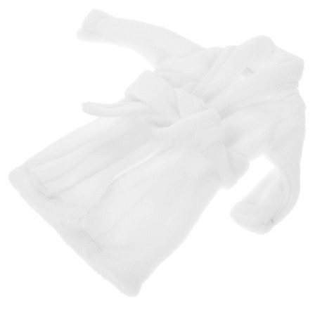 Julgransfirande Docka Badrock Festlig Accessoar Miniatyr Dockkläder Vit Morgonrock Form 1Set