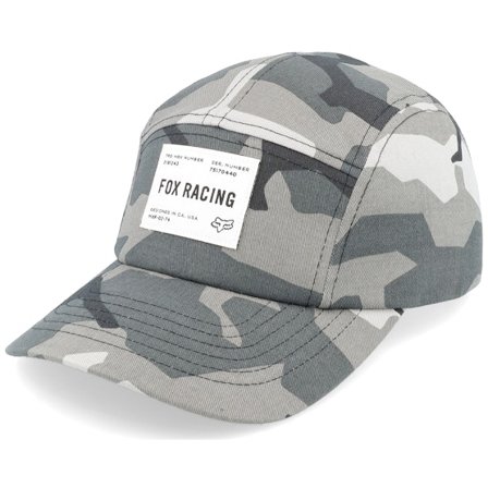 Fox - Camo 5panel Cap - Regiment 5 Panel Hat Black Camo 5-Panel @ Hatstore