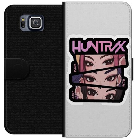 Yhteensopiva Lompakkokotelo Samsung Galaxy Alpha K-pop-inspiroitunut futuristinen tyttöryhmä neonvaloissa ja kosminen sci-fi-kohtaus