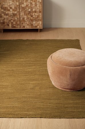 &Home - Villamatto Telde - Keltainen - Villamatot - 140X200 - - Homeroom