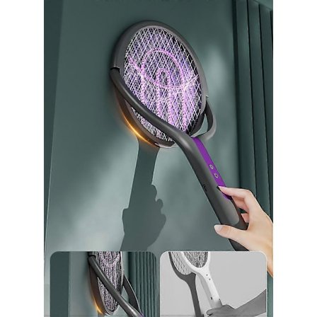 5-i-1 Elektrisk Myggsmälla med Snabb Laddning Döda Flugor Insekter Säkerhetsisolerad Batteridriven Lampa ABS Justerbar[YJD]