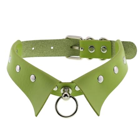 Läder Choker Punk Collar Dam Nitar Dubbade Chocker A3
