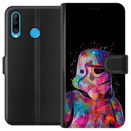 Kompatibel Tegnebogsetui til Huawei Huawei P30 lite Star Wars Stormtrooper
