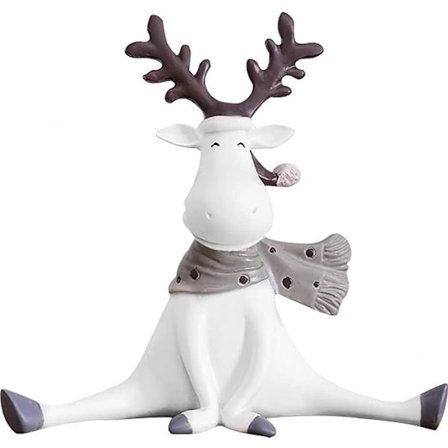 Harpiks Sittande Stående Hjortedyr Statuer Julrein Office Bokhylle Bordplate Stue Skap Vinkabinett Gaver For Hjemmedekorasjon Løft Fo