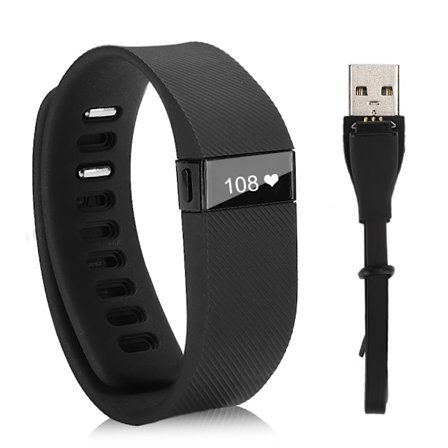 För Fitbit Charge Fitness Monitor Sports Smart Armband Armband Smartband Svart