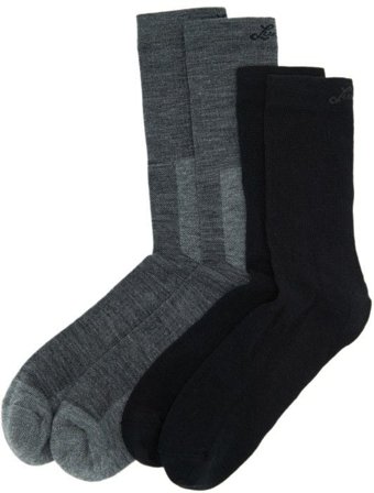 Lundhags Merino Trekking Sock Combo Mid Grey Melange/Black