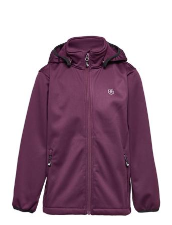 Softshell W.fleece, Af 8.000 Outerwear Softshells Softshell Jackets Lilla Color Kids