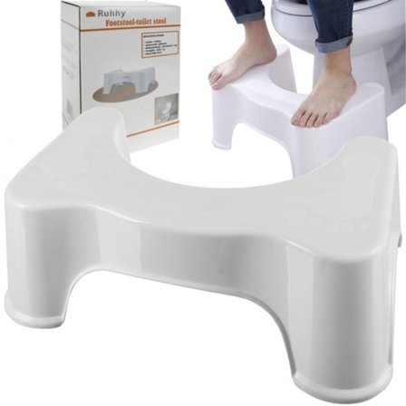 Sommerudsalg Toiletstol - Til lindring af forstoppelse - Squatty Potty hvid hvid hvid 750