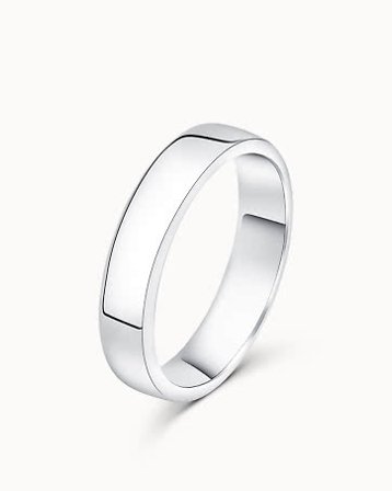 Smooth Ring for Him Charles 950 Platinum - Engagement Rings & Wedding Rings from Vanbruun