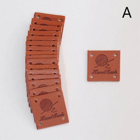 20 kpl Käsintehty Love Labels Tags Synteettinen nahka vaate