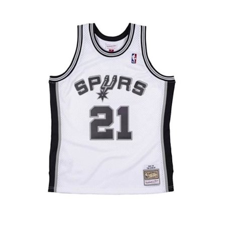T-paita - Mitchell & Ness - Sa Spurs - Valkoinen - Normaali - Lyhythihainen