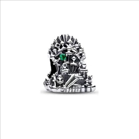 Pandora Sterling Silver Röd Hjärta Berlock med Trefärgade Pärlor 9