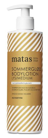 3 for 2 - Matas Striber Sommerglød Bodylotion Lys/Medium 400 ml, Skincare, Kropspleje, Bodylotion