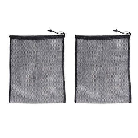 2 stk. skoposer til sko, skoopbevaring, sportsudstyr, netpose med snøre, tennisboldpose til sport og rejser [BR]