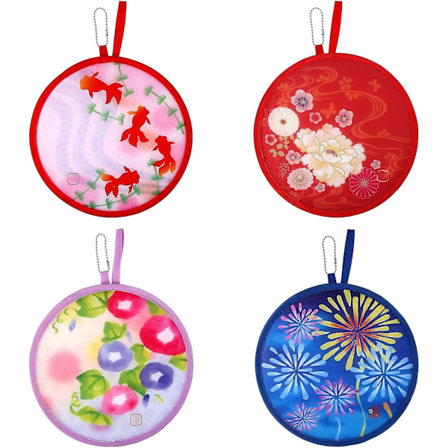 Sammenfoldelige runde håndholdte vifter til kvinder