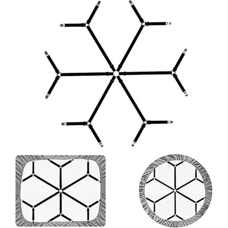 Sänglakansspännare, Justerbara Sänglakansspännare 3-Vägs 6-Sidor Sängkläder Sänglakansspännare, Passar Alla Runda Och Kvadratiska Sängar