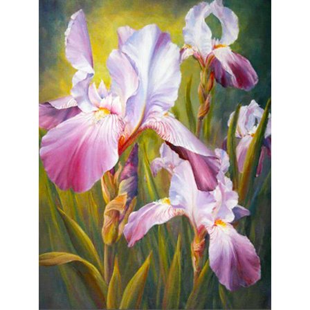 30x40cm 5D DIY timanttimaalaus täydellinen, Fleurs#J, DIY timantti Rhinest