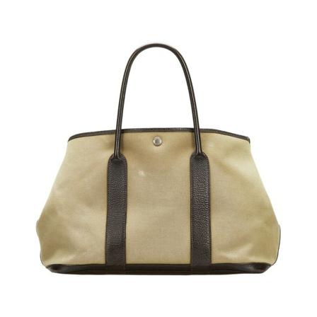 Hermès Vintage Pre-owned Hermes Garden Party PM beige, Dam Vintage Väskor, Dam, Storlek: ONE SIZE