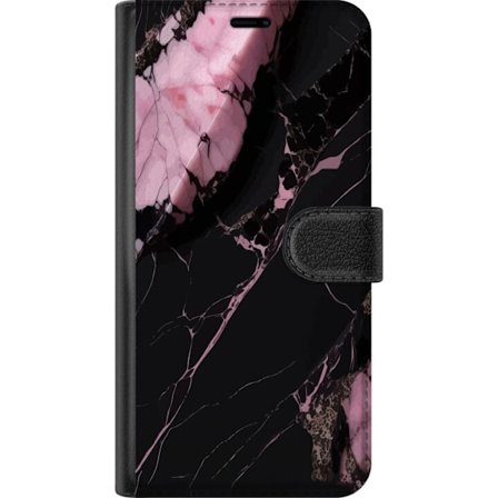 Kompatibel Tegnebogsetui til Nothing Phone (2) Svart rosa marmor