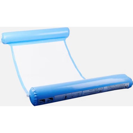 Vattenhängmatta - Uppblåsbar lounge luftmadrass – nackstöd - Pool luftmadrass - Vattenhängmatta - hängmatta - simning - vattenleksaker - poolspel - 