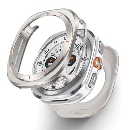 Metallfodral i aluminiumlegering för Samsung Galaxy Watch 7 Ultra 47 Skärmskydd Ram Skydd för Samsung Galaxy Ultra Watch 47mm