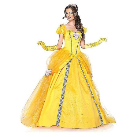 Halloween kostym Belle Princess Dress Vuxen Beauty And Beast Anime Belle Dress Cosplay Performance Kvinnor Födelsedagspresenter