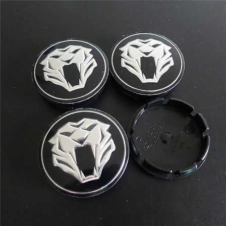 4 stk 56mm Tiger Head hjulnavkapsler nav for Jaguar bilstyling felger deksel emblem merke