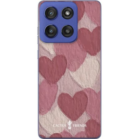 Yhteensopiva Puhelinkuori Motorola Edge 60 Stylus Cactus and Friends - Blush Paper Hearts