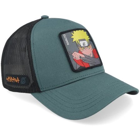 Capslab - Grön trucker Keps - Naruto Green/Black A-Frame Trucker @ Hatstore