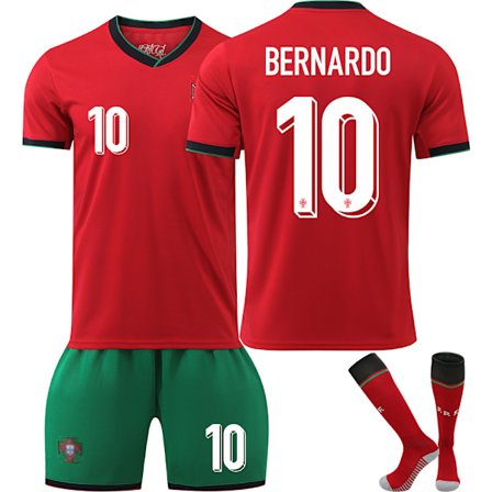 2425 UEFA Euro Portugal nr 10 BERNARDO Fotballdraktsett Nr 10 BERNARDO Nr. 10 BERNARDO 16 Nr. 10 BERNARDO 16