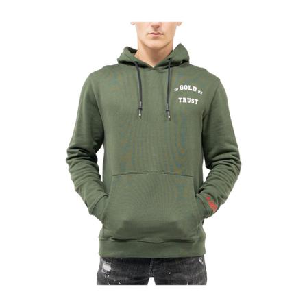 In Gold We Trust, Hoodies Groen, Heren, Maat:S