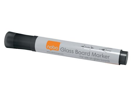 NOBO Whiteboardpenna glas kulspets svart 4/fp - Lyreco - Kontorsmaterial - Pennor - Whiteboardpennor - Rund spets