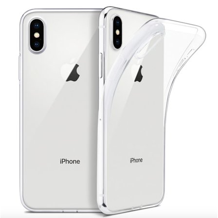 iPhone X/Xs silikone etui - Gennemsigtig