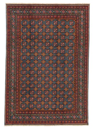 Medalionowy Afgan Fine Colour Dywan 202X293 Wełna