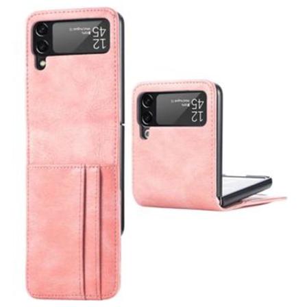 Card Series Samsung Galaxy Z Flip4 Plånboksfodral - Rosa Rosa