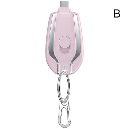 1500mah Bärbar Mini Powerbank Nyckelring Laddning Powerbank Mobiltelefon Reserv