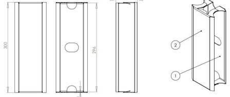 UNICOL VS1000 COMPLETE 30CM MAST