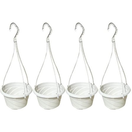 4-pakning hengende plantekurv innendørs/utendørs hengende blomst