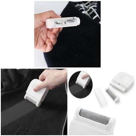 Bærbar Mini Tøj Fnugfjerner Fnug Pille Skæremaskine Stof Trøje Gardiner Tæpper Fuzz Piller Barbermaskine Hvid