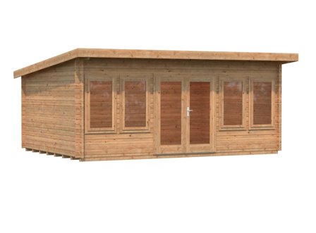 Palmako Lisa Stuga 20,1 m²/inv. 19,4 m², brun impregnerad, Stugor & förråd