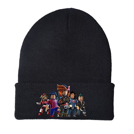 Videopeli Roblox Painettu Talvineulottu Pipo Lapset Pojat Tytöt Trendikäs Klassinen Lämmin Käännettävä Laskettelupipo Lahja GS