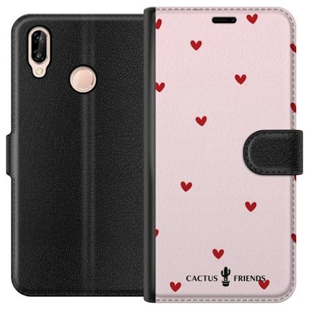 Kompatibelt Lommeboketui til Huawei Huawei P20 lite Cactus and Friends – HeartSprinkle