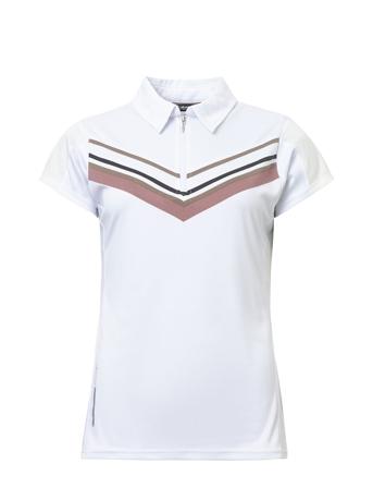 Lds Sim Drycool Cupsleeve Sport Women Sport Clothing Sports Tops & T-shirts Sport Polos White Abacus